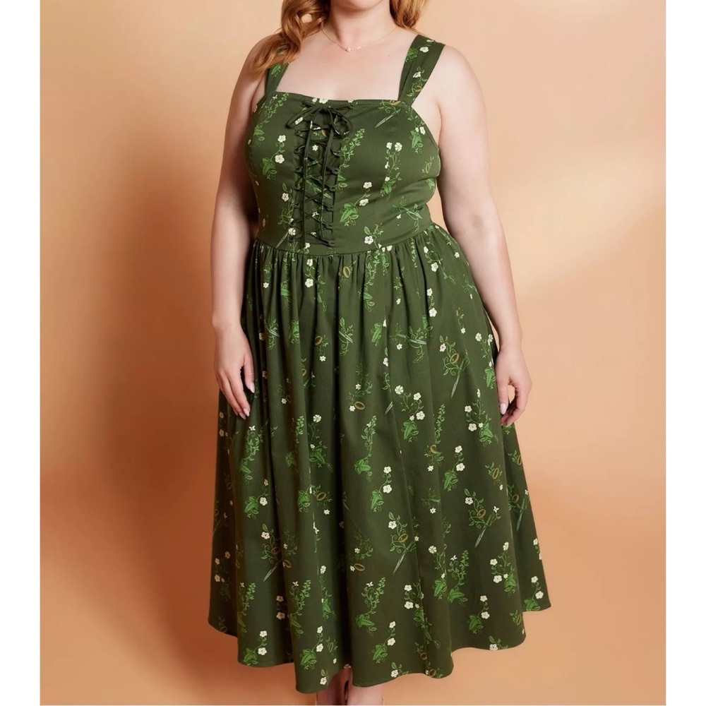 Her Universe The Lord Of The Rings Icons Lace-Up Corset Dress 2X 18 20 — RARE! - Picture 11 of 13